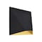 Luxrite Outdoor LED Black and Gold Wall Sconce 9W 3CCT 3000K-5000K 6 Inch Aluminum IP65 Waterproof ETL LR40322-1PK - alternate 1